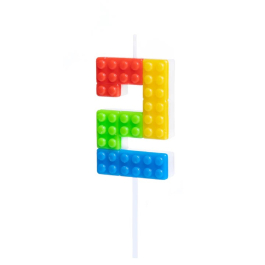 Είδη Πάρτυ - Κερί Νούμερο "2" Lego - Κωδικός: 129548 - SmileStore